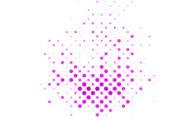 Light Purple, Pink vector Blurred bubbles on abstract background with colorful gradient.