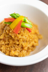 カレーソースリゾット