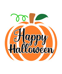 Happy halloween svg illustration