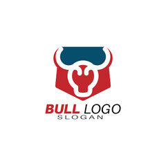 Head Buffalo Bull Elegant Logo Symbol Design Illustration Vector for Company.