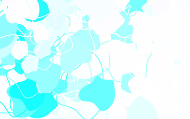 Light Blue, Green vector pattern with random forms.