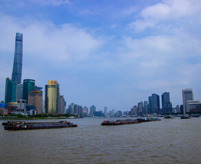 Fototapeta na wymiar Huangpu River of Shanghai