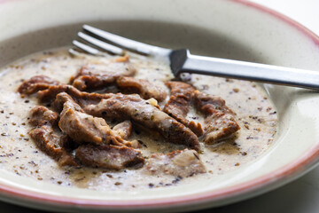 pork meat with cumin sauce
