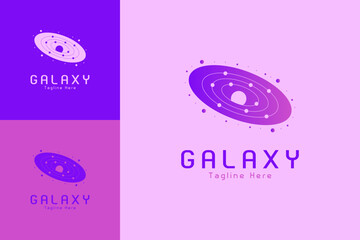 Creative galaxy logo template