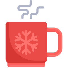 Cup of Coffee icon. Flat design. For presentation, graphic design.