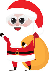 cute funny Santa claus