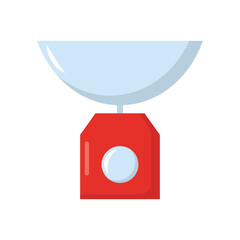 Vector graphic of scale. Fruit scale illustration with flat design style. Suitable for content design assets