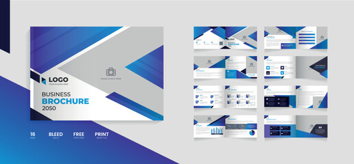 16 Page creative corporate brochure design corporate company profile template
