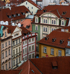 Buildings in Prague, Bohemia region, Czech Republic