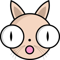 Obraz premium cute cat face 