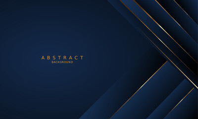 dark blue luxury premium background and gold line.