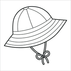 Rain hat, fall clipart