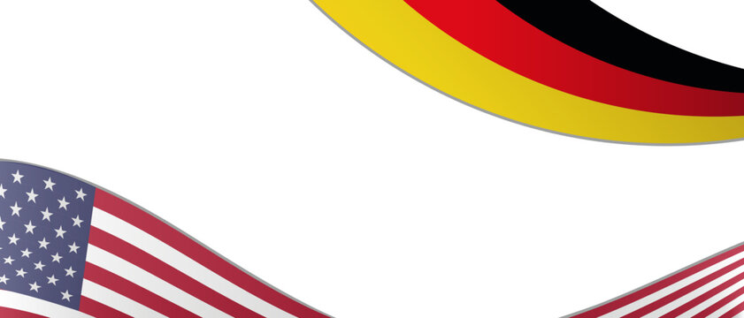 Vector German-American day template background in white