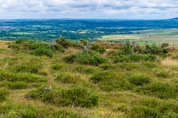 Fototapeta na wymiar A view across the Preseli hills in Pembrokeshire, Wales on a summers day