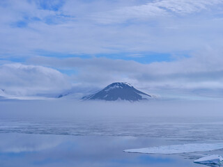 Fototapeta na wymiar Frans Josef Land on The North Pole