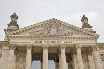 Fototapeta na wymiar German Parliament, the Reichstag, Building in Berlin.