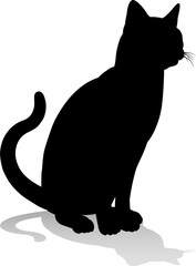 Silhouette Cat Pet Animal