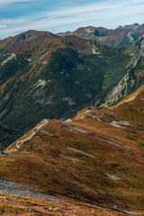 Kasprowy Wierch in Carpathian Mountains in Poland at fall