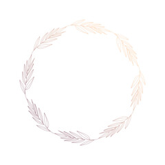 doodle leaf wedding decoration gradient