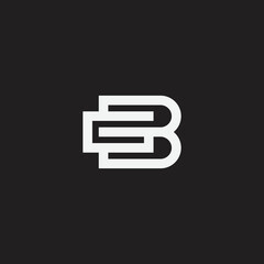 Initial letters BG logo template, modern GB Logo Template - obrazy, fototapety, plakaty