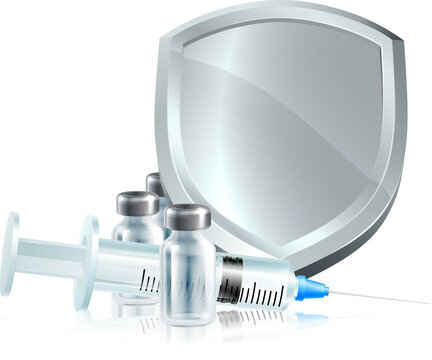 recommend clip art: Vaccine Injection Syringe Immunisation Shield