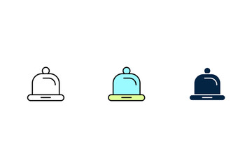 Baby hat icon. Simple element illustration. Baby hat concept outline symbol design.
