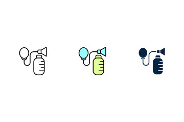 breast pump icon. Simple element illustration. breast pump concept outline symbol design.