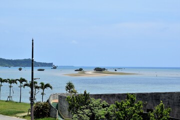 海中道路と平安座海中大橋と海の駅施設