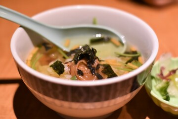 居酒屋の梅茶漬け