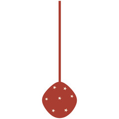 Christmas and New Year Hanging Ornament Illustration