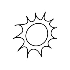 doodle of summer sun