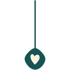 Christmas and New Year Hanging Ornament Illustration