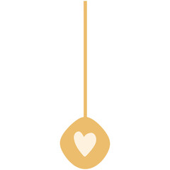 Christmas and New Year Hanging Ornament Illustration