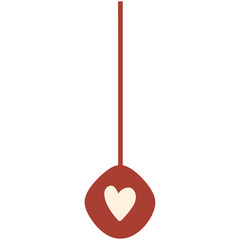 Christmas and New Year Hanging Ornament Illustration