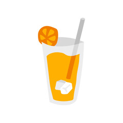 orange juice illustration