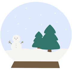 Christmas Winter Snow Globe Decoration