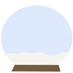 Fototapeta na wymiar Christmas Winter Snow Globe Decoration