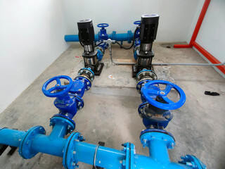 JOHOR, MALAYSIA -AUGUST 1, 2022: Pipe valve is used to control the quantity of water or liquid passing through a pipe. This valve is also used for pipe connections.