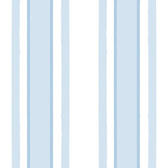Blue stripes pattern, classic striped seamless background, Hand drawn brush strokes. vector stripes, cute paintbrush line backdrop