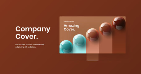Minimalistic presentation vector design template. Modern display mockup website illustration.
