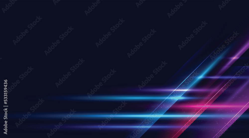 Poster modern abstract speed line background. dynamic motion speed of light. technology velocity movement p
