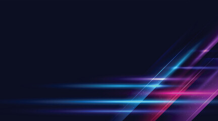 Fototapeta premium Modern abstract speed line background. Dynamic motion speed of light. Technology velocity movement pattern for banner or poster design. Vector EPS10.