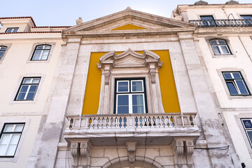 Fototapeta na wymiar Beautiful architecture of Arco do Bandeira in Lisbon