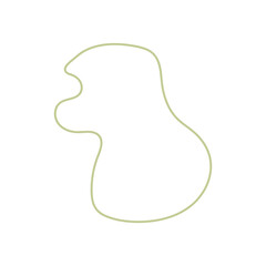 abstract minimalist shape decoration