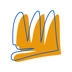 abstract organic shape decoration