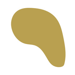 abstract minimalist blob shape decoration