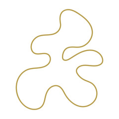 abstract minimalist blob shape decoration