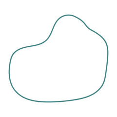 abstract minimalist blob shape decoration