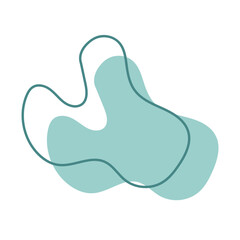 abstract minimalist blob shape decoration