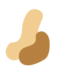 abstract minimalist blob shape decoration